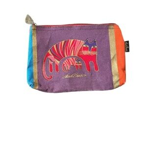 Laurel Burch Colorful make up bag Cat Pouch